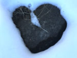 LIA Moment - heart in snow, stright on